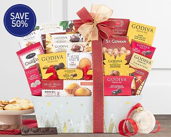 Godiva Wishes Chocolate Gift Basket Gift Basket 50% Save Original Price is $79.95
